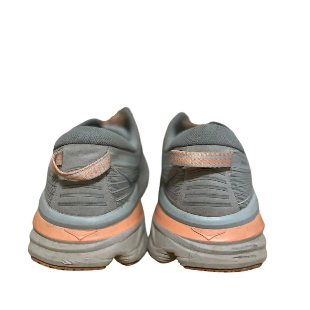 Hoka One One Bondi 7 Running Shoe Sneaker Harbor Mist/Shark Skin Women's Sz 9